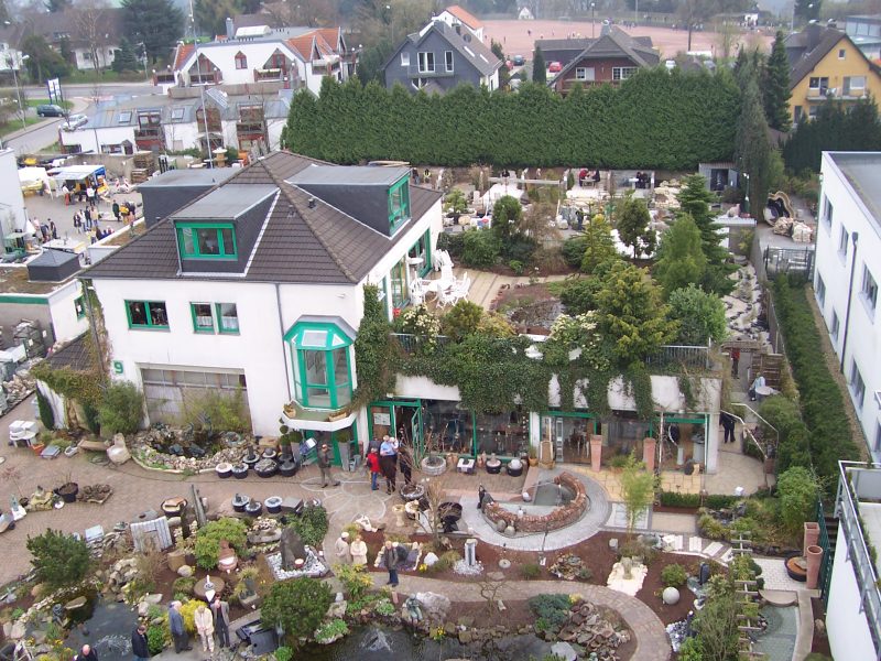 Betriebsgelände von Mathies GalaBau von oben